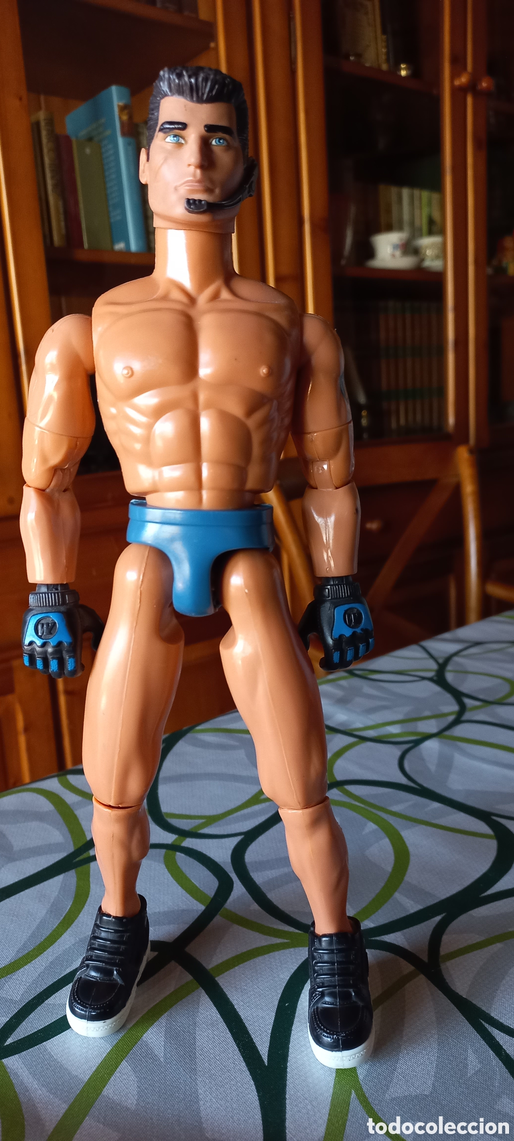 Action man: Action Man ciclista con bicicleta y soporte