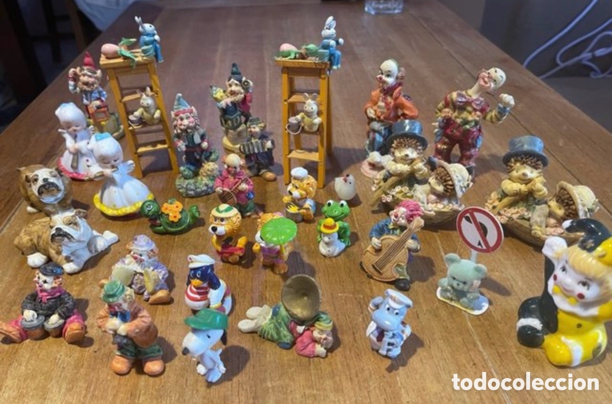 Action man: Lote 31 figuras vintage payasos animales