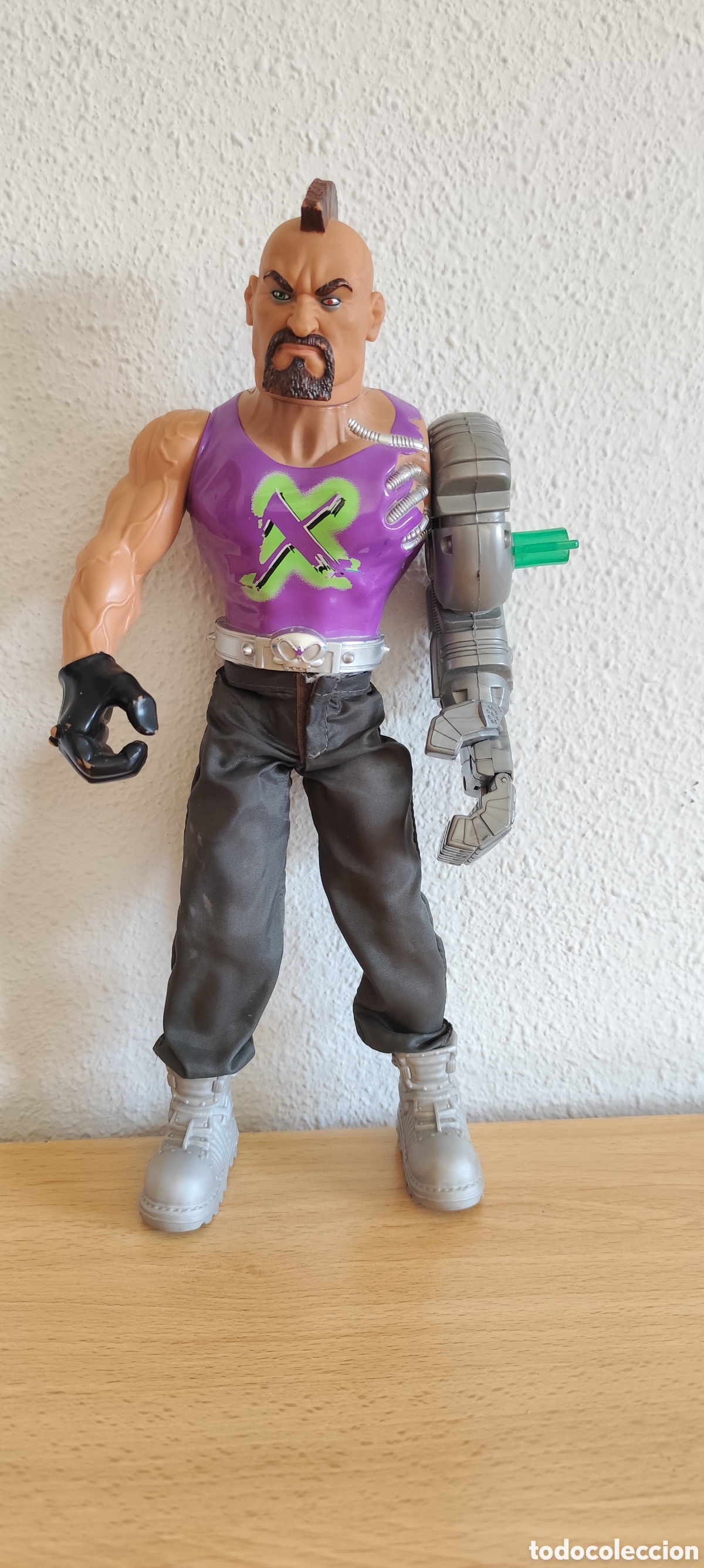Action Man: Action Man No Face Dr X Villano Brazo Triturador Hasbro 1998 Completo Original
