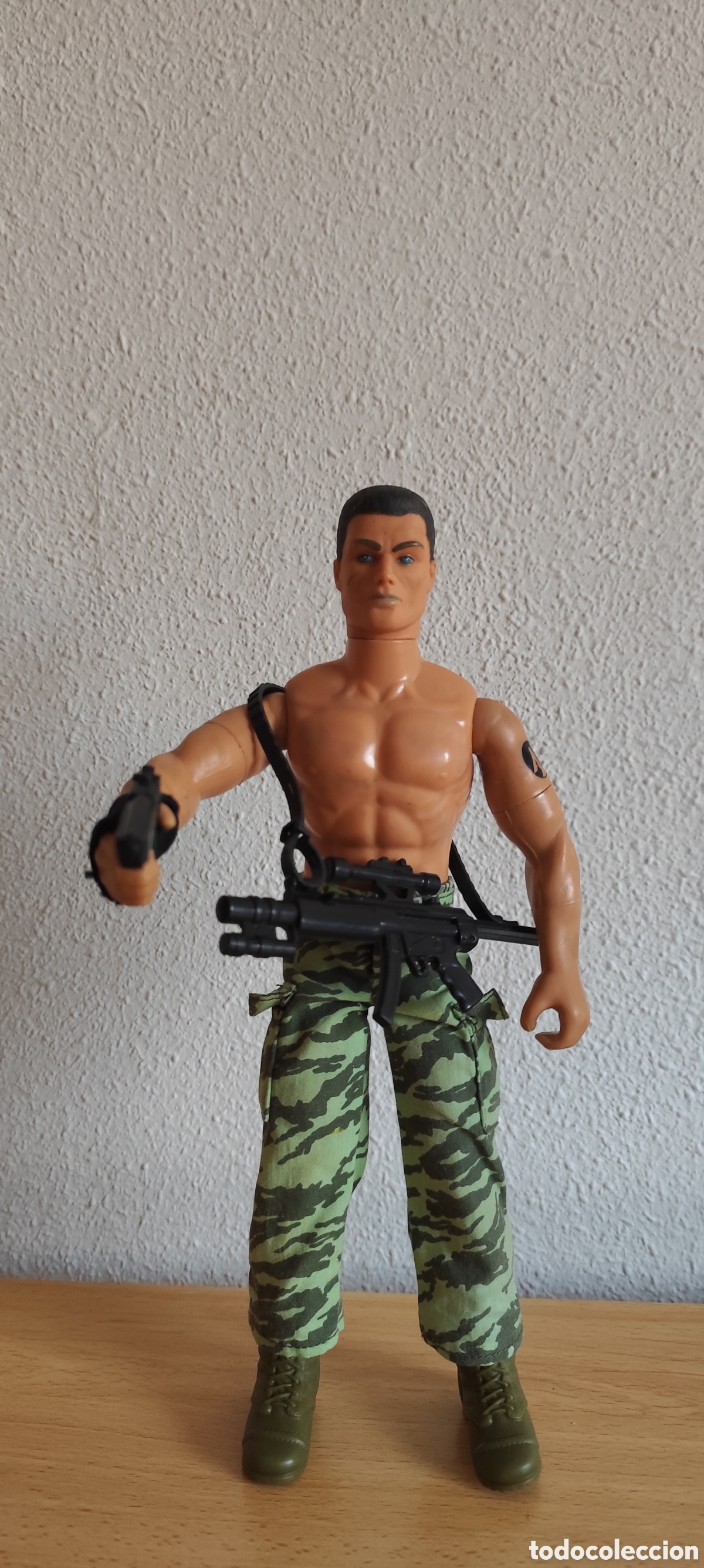 Action man: Action Man Jungla Comando Hasbro Camuflaje Con Armas Y Correa Impecable