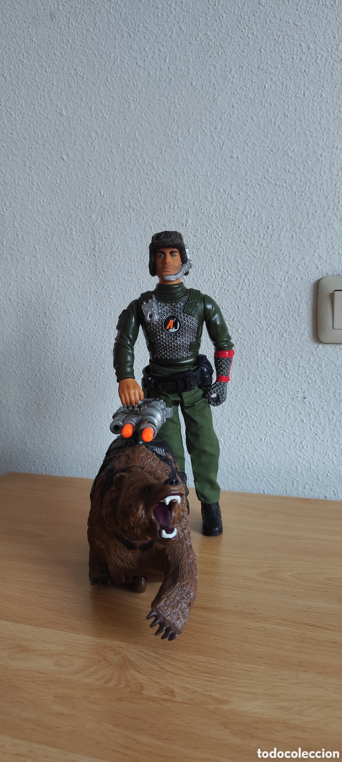 Action man: Action Man Electronic Mission Grizzly Hasbro 1999 Con Oso Sonidos Y Disparo