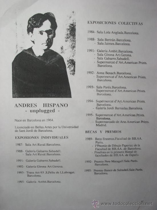 Cuadros y dibujos antiguos de acuarelas: ANDRES HISPANO. ACUARELA?. ENMARCADO. - Foto 5
