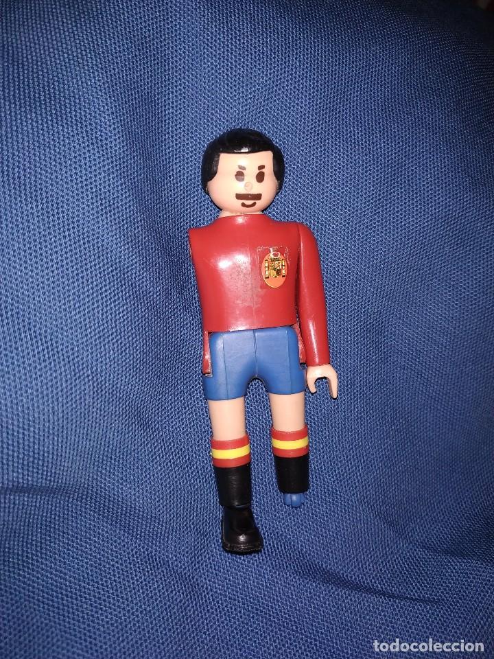 Ancien Jouet Airgam Boy Foot Espagne Années 80 6 Joueurs 1 But 2 Ballons