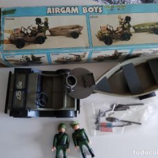 Airgam Boys: AIRGAM BOYS ~ REF. 00235 ~ JEEP Y REMOLQUE CON LANCHA MILITAR ~ LEER!!. Lote 330919423
