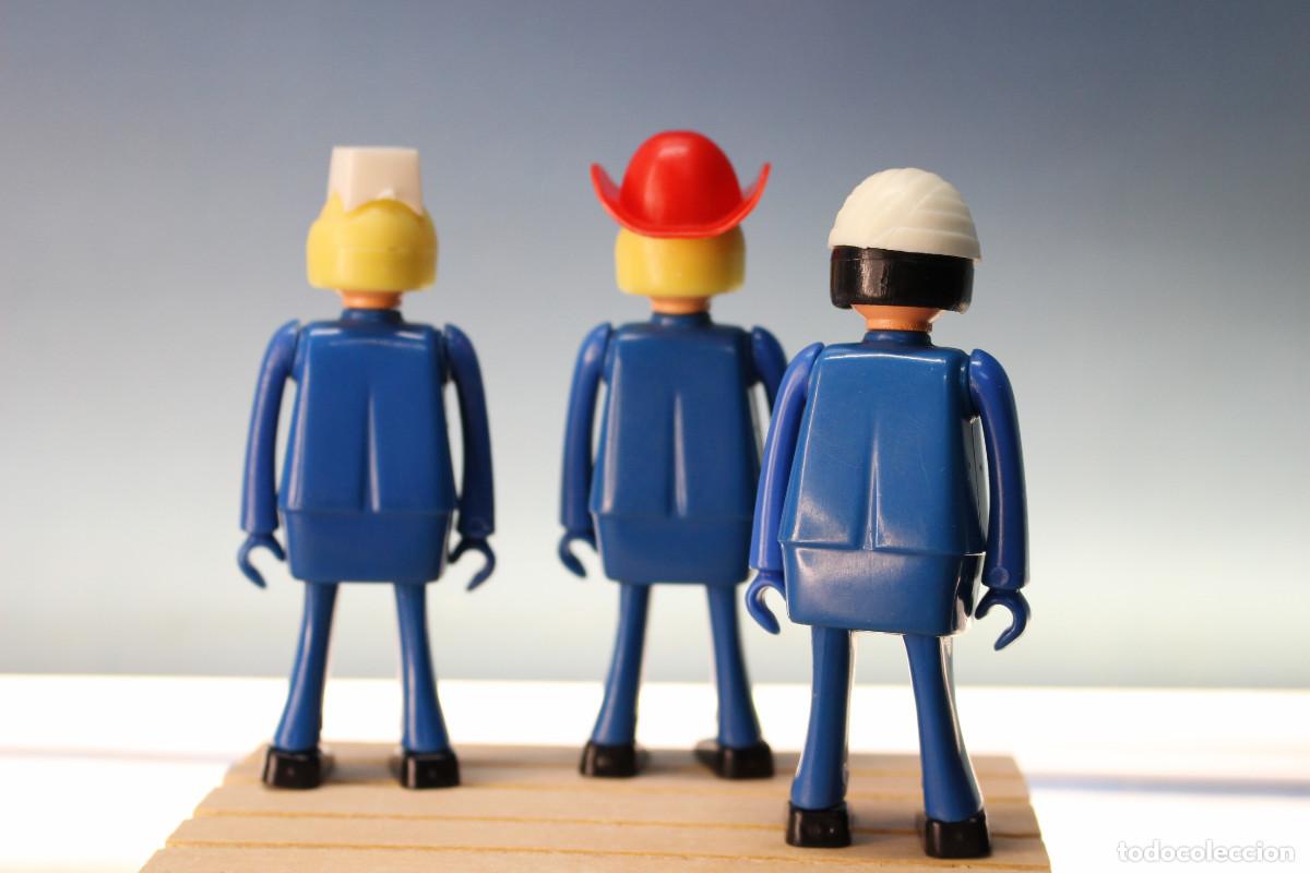 Airgam Boys: 3 Mu&ntilde;ecos vestidos de azul con gorros. - Foto 5