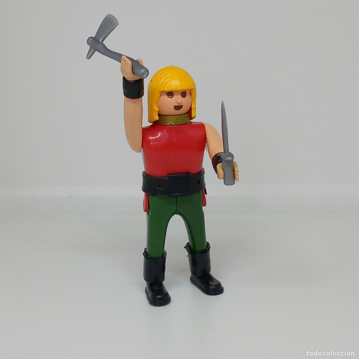 Airgam Boys: AIRGAM BOYS AIRGAMBOYS VIKINGO RUBIO TORSO ROJO HACHA CUCHILLO SIN CASCO FIGURA ORIGINAL 70-80 RTOY