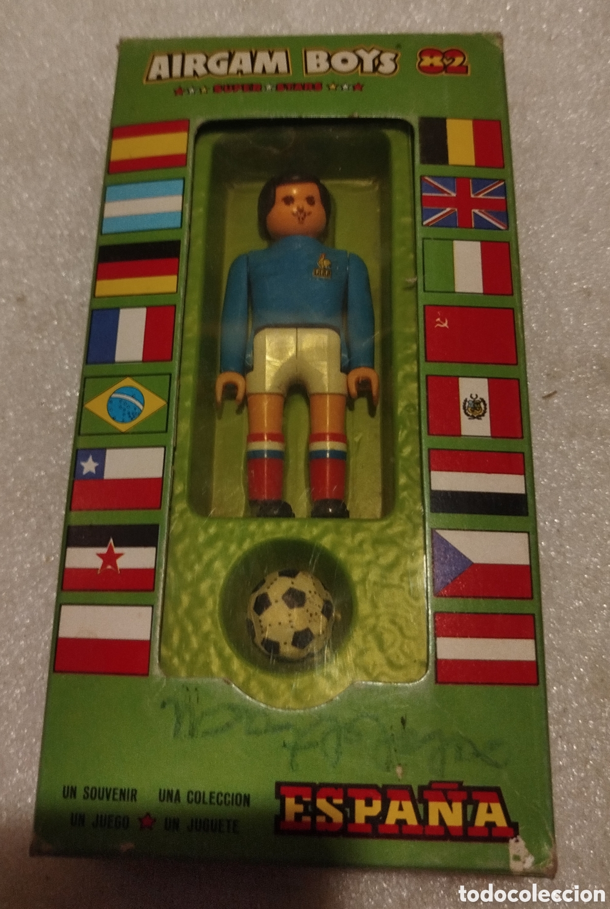 Airgam Boys: Antigua Caja Airgam Boys Serie Mundial 82 Espa&ntilde;a Futbolista Selecci&oacute;n Francia