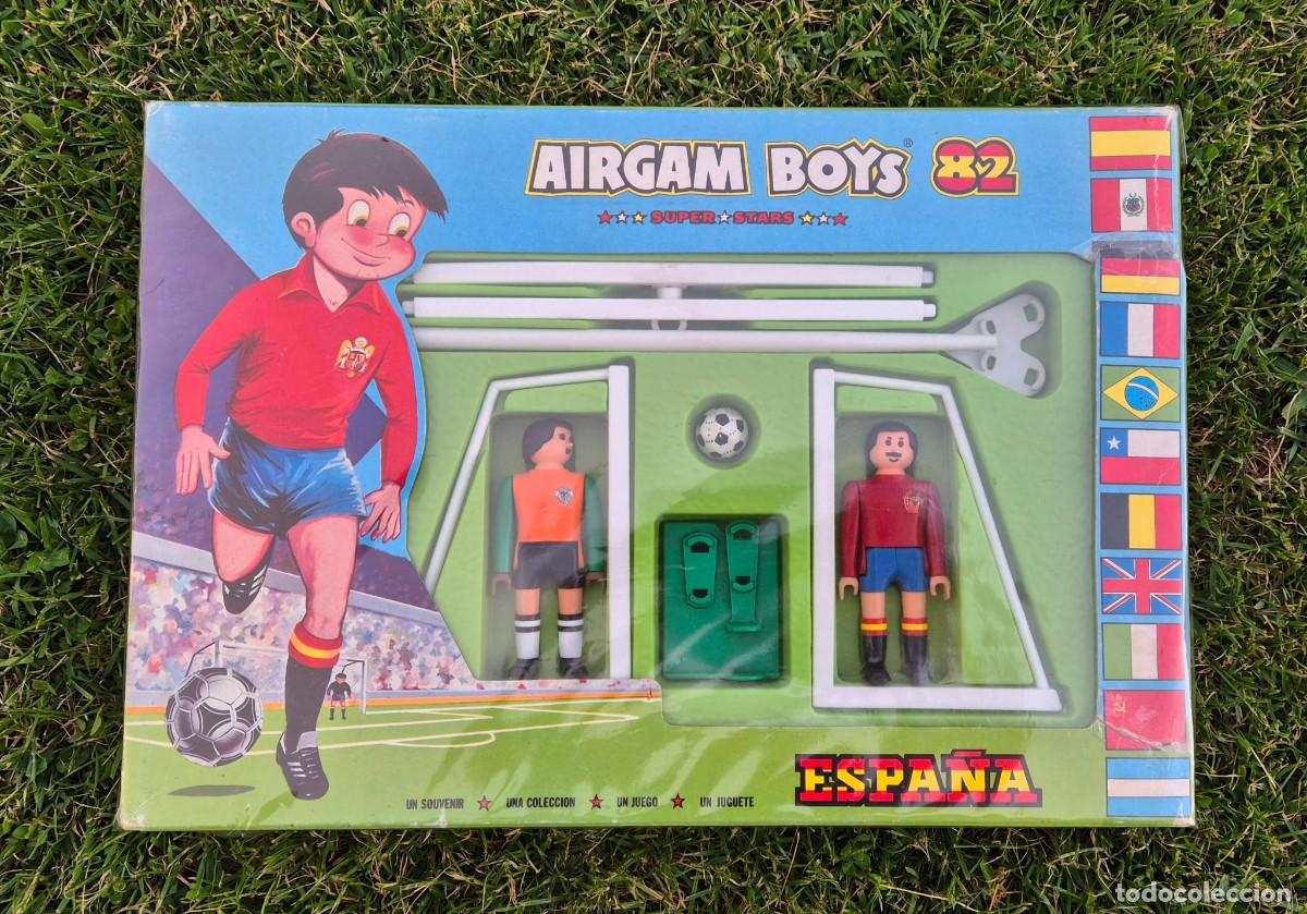 Airgam Boys: Caja ref 82201 Airgam Boys Mundial Espa&ntilde;a 82. Portero y jugador de Espa&ntilde;a.