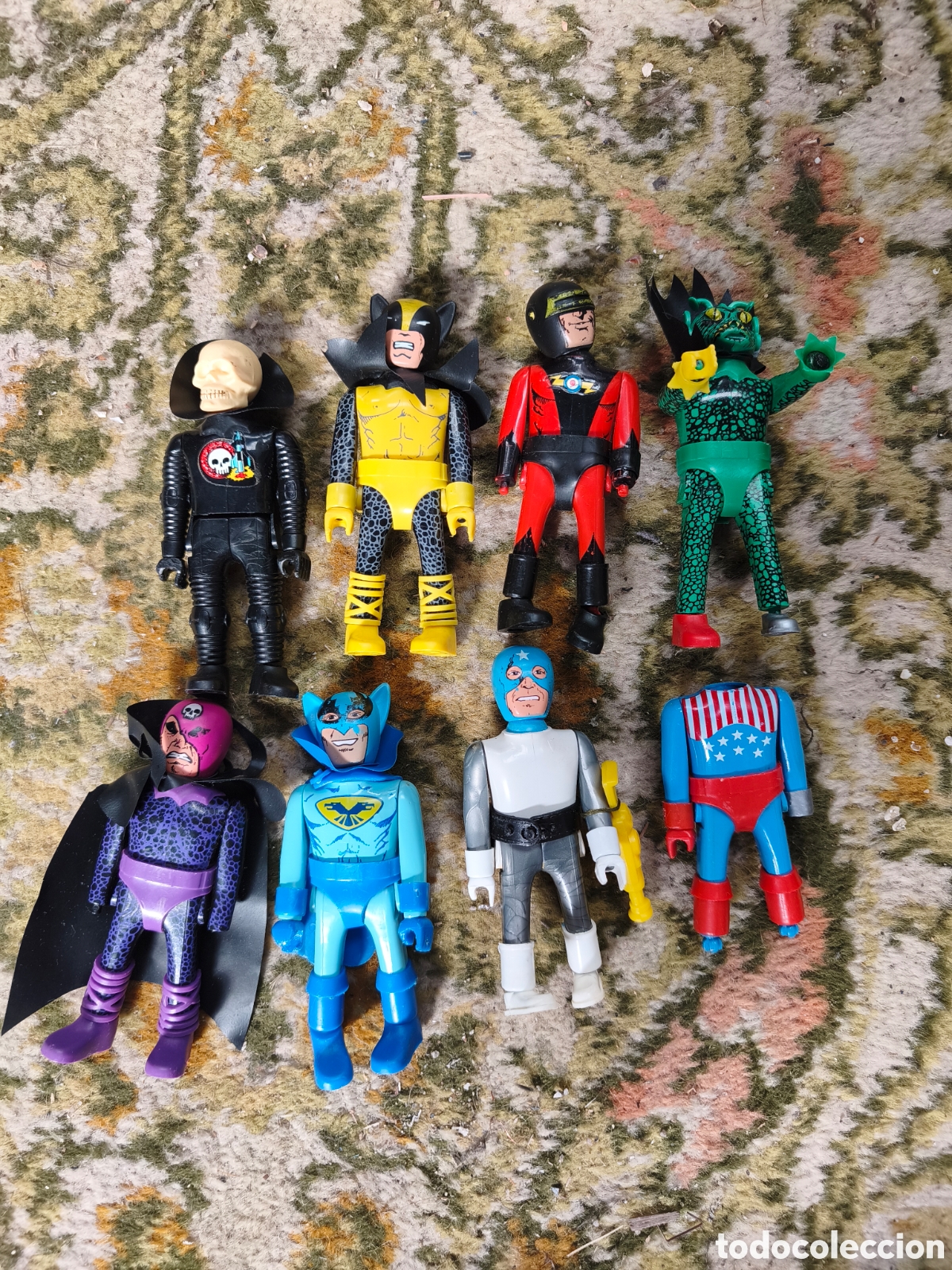 Airgam Boys: Lote 8 Figuras Airgam Comics (Anos 80) - Super-Fantastics y Super-Diabolics Incompletos