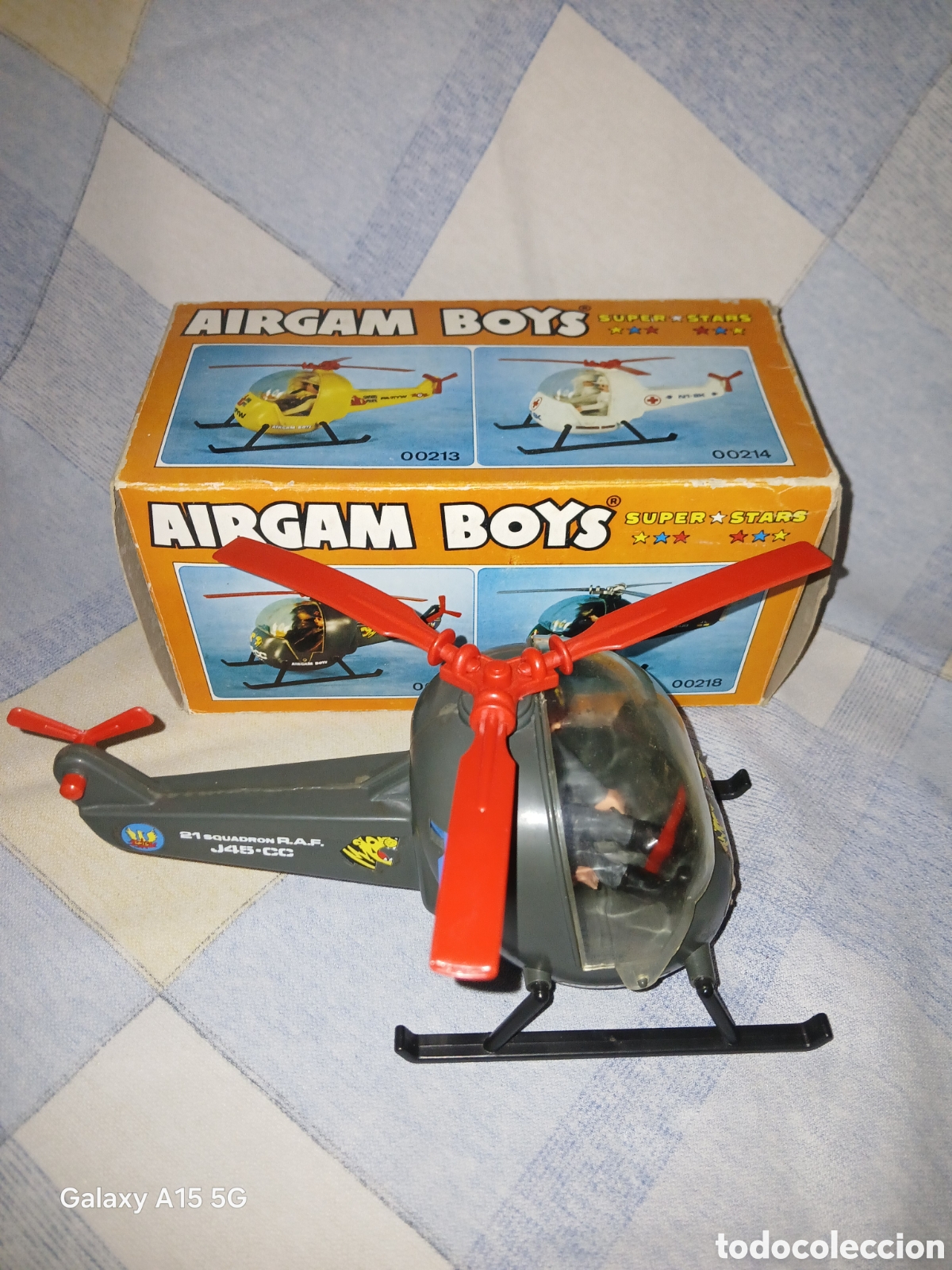 Airgam Boys: AIRGAMBOYS EN CAJA HELICOPTERO ALEMAN CON PILOTO EN CAJA ORIGINAL.