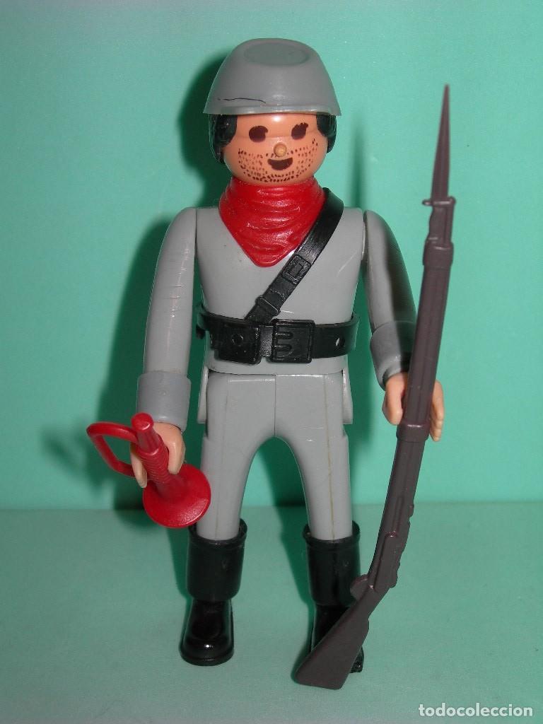 Airgam Boys: - AIRGAMBOYS - SOLDADO SUDISTA CON GORRA, FUSIL Y TROMPETA - AIRGAM BOYS -