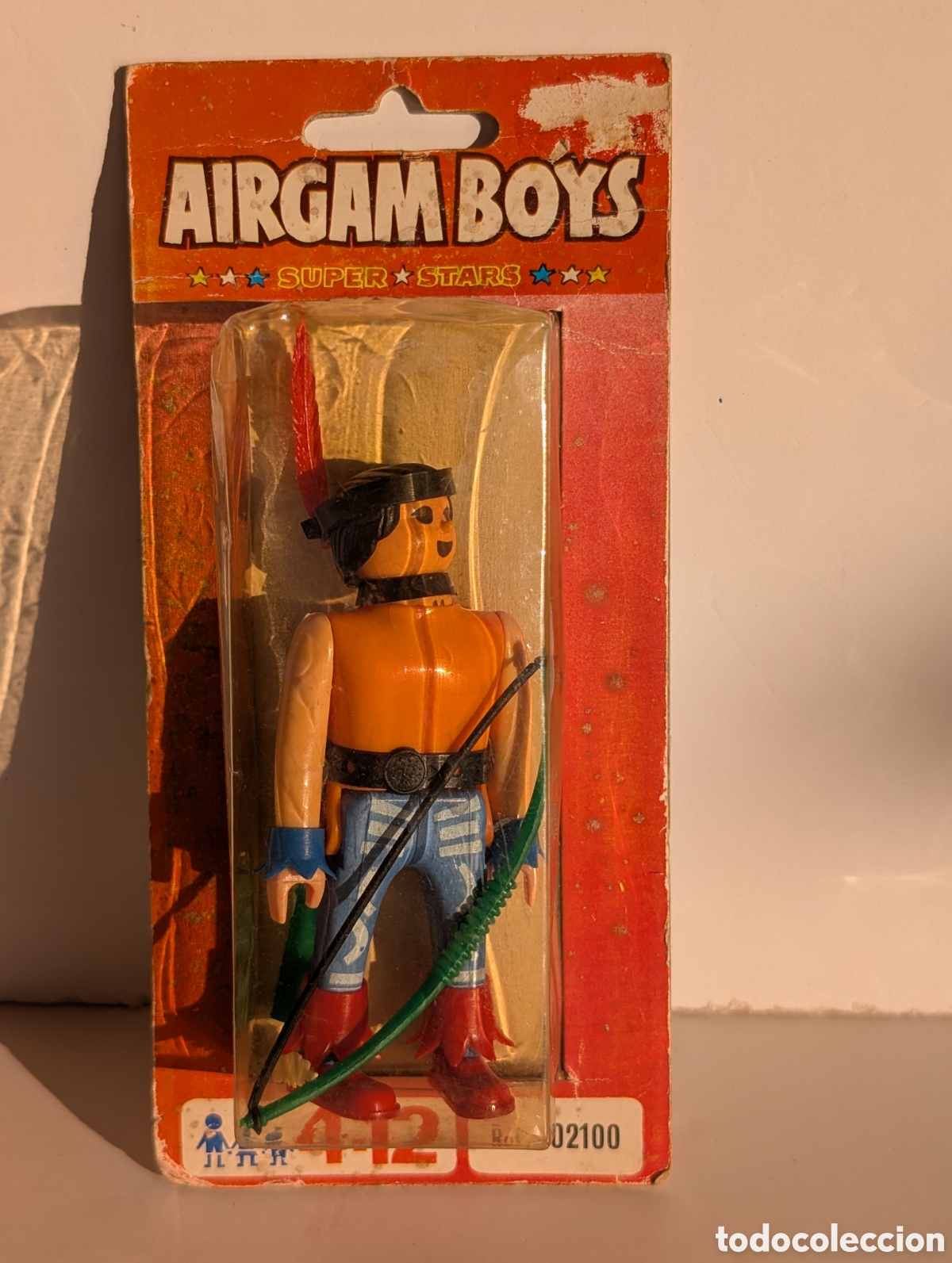 Airgam Boys: Bl&iacute;ster Airgam Boys Ref 02100 Original - Indio Sioux Serie Oeste - Almac&eacute;n NOS Sin Abrir