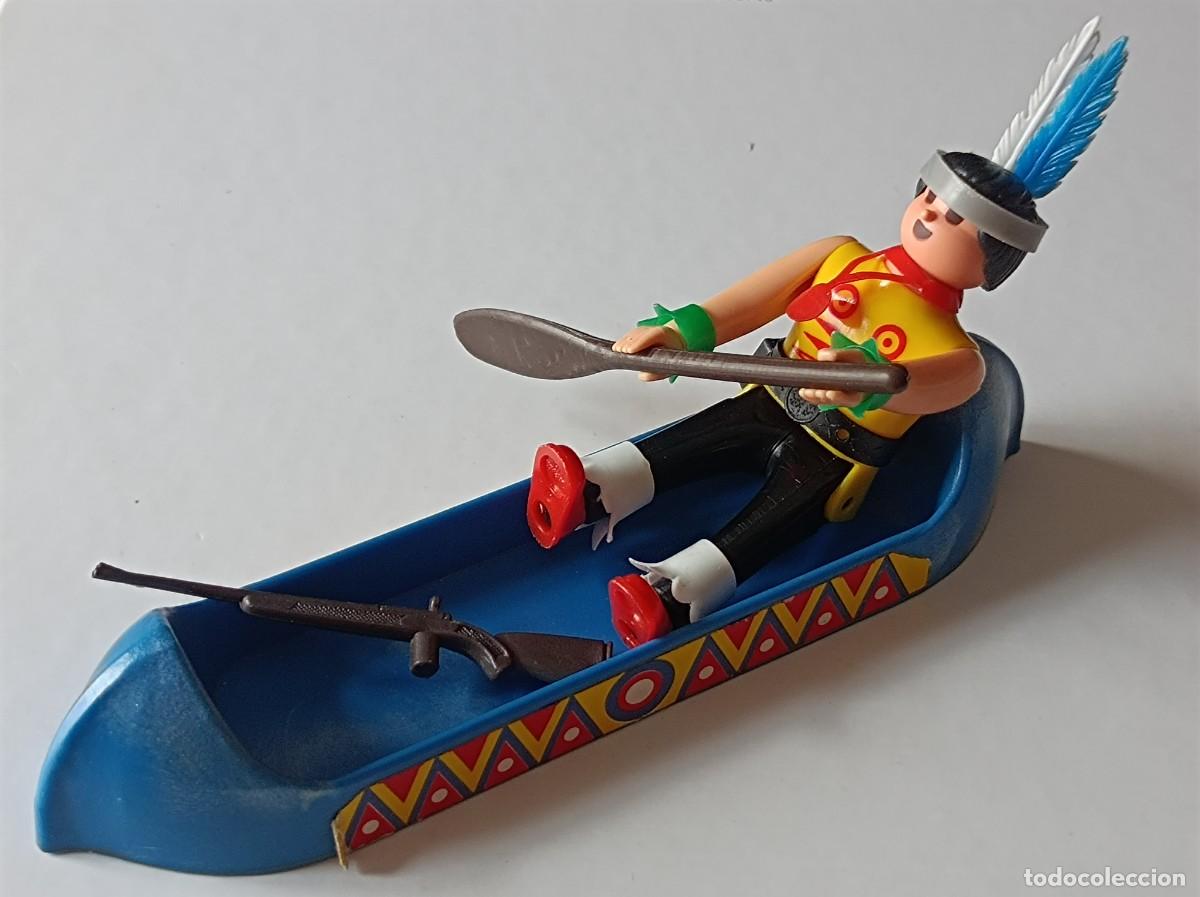 Airgam Boys: FIGURA AIRGAM BOYS SERIE OESTE INDIO CON CANOA
