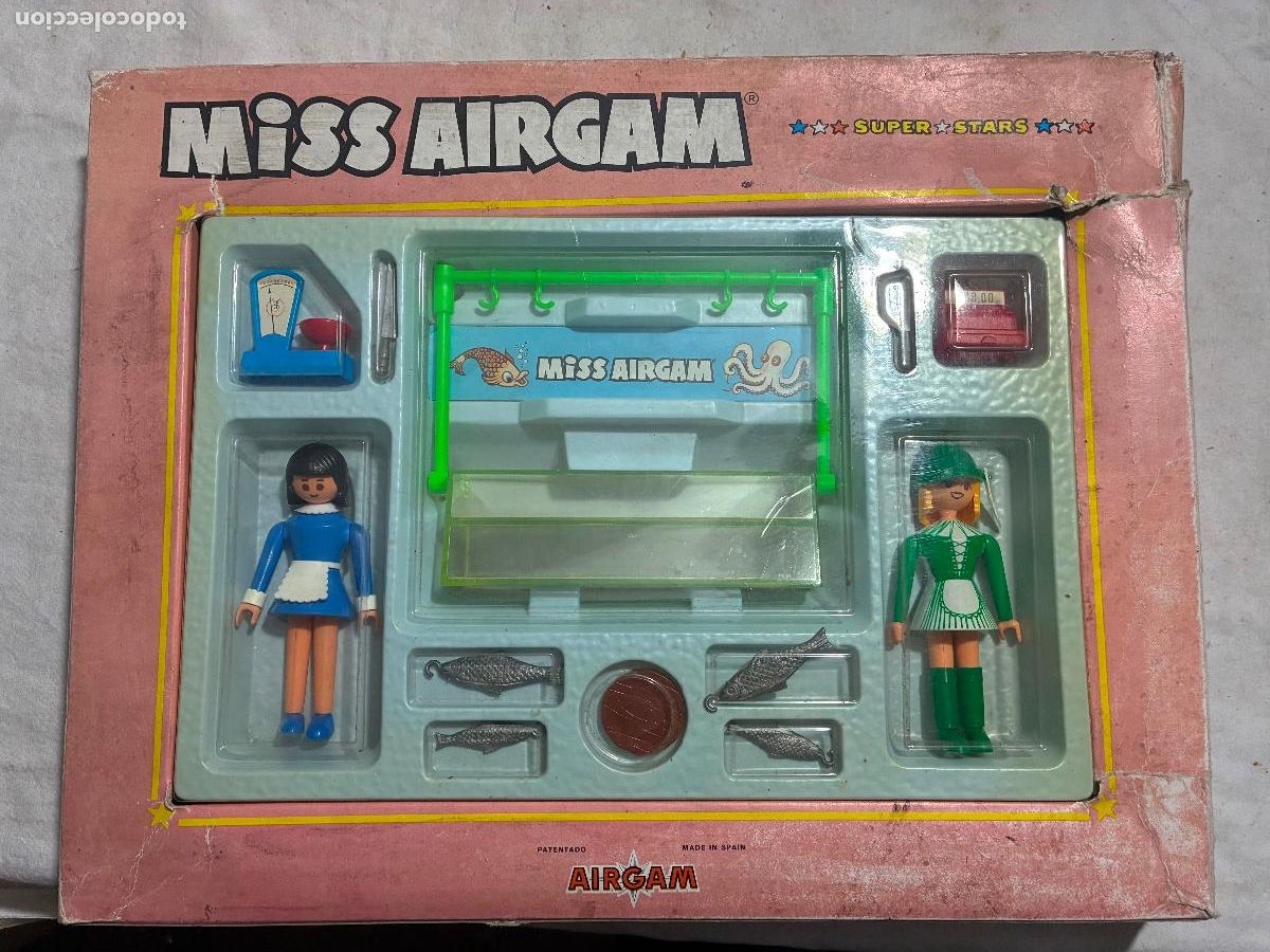 Airgam Boys: Miss Airgam boys caja pescaderia, figuras bien, embalaje da&ntilde;ado y con alguna falta