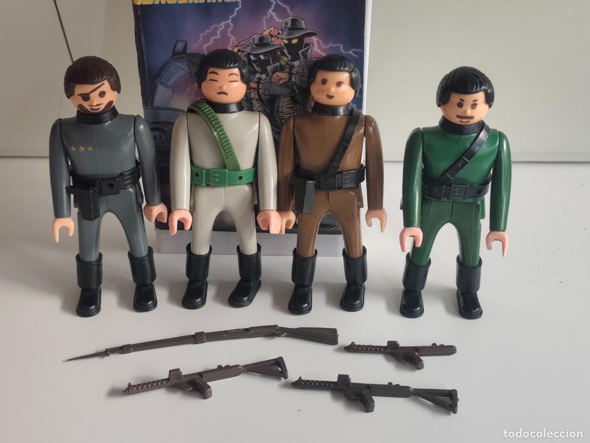 Airgam Boys: lote 4 figuras airgam boys soldados americano japon&eacute;s ingl&eacute;s alem&aacute;n
