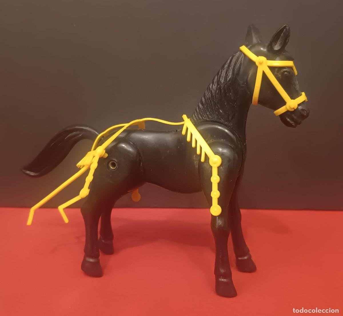 Airgam Boys: CABALLO NEGRO ROMANO CON RIENDAS AIRGAMBOYS AIRGAM BOYS VINTAGE