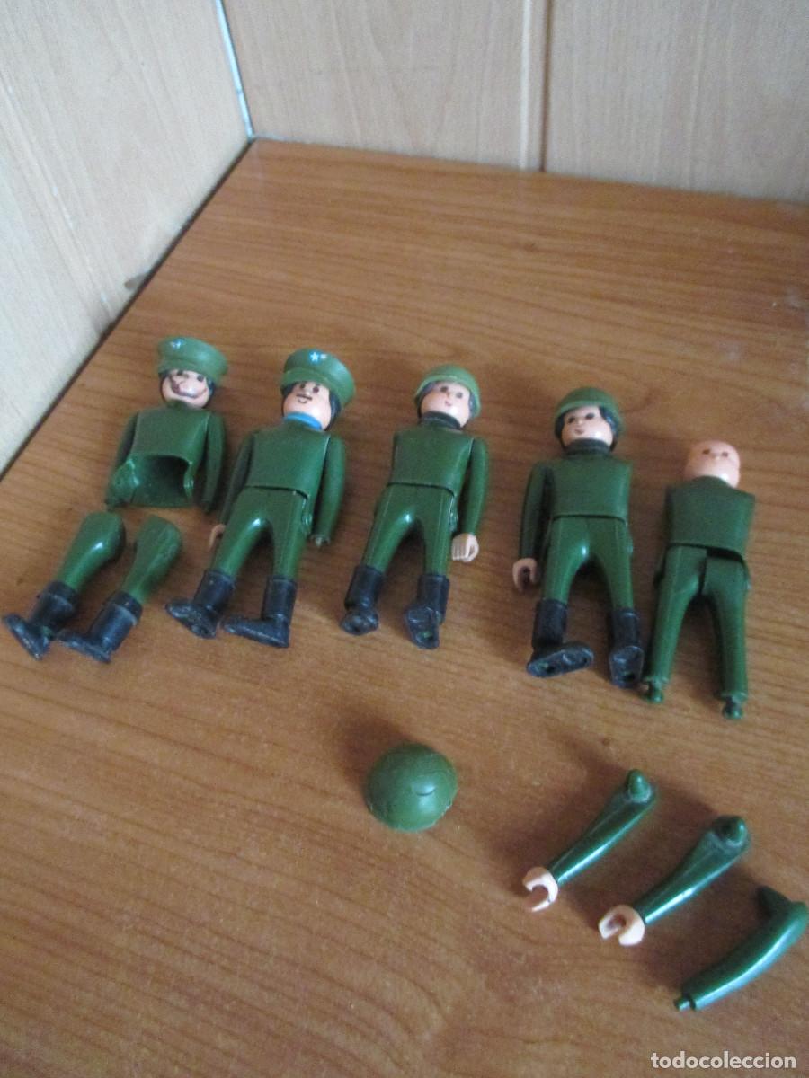 Airgam Boys: AIRGAM BOYS: 1 LOTE RESTOS 5 SOLDADOS MILITARES CON GORROS