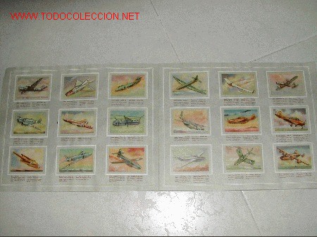 Colecionismo Caderneta: Aviones. Automoviles. Coches. Album de cromos completo de los a&ntilde;os 50.