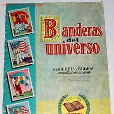 Coleccionismo Álbum: ANTIGUO ALBUM DE CROMOS BANDERAS DEL UNIVERSO