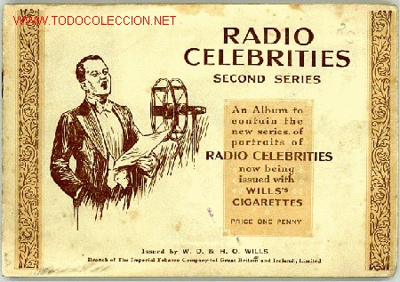 Collezionismo &Aacute;lbum: Celebridades de la radio a&ntilde;os 30. RADIO CELEBRITIES SECOND SERIES