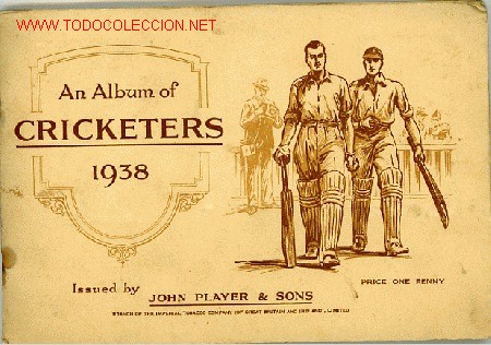 Collezionismo &Aacute;lbum: Jugadores de Crickets a&ntilde;o 1938. CRICKETERS