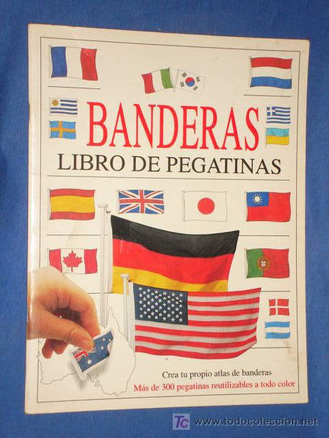 Collezionismo &Aacute;lbum: BANDERAS LIBRO DE PEGATINAS * SANTILLANA * A&Ntilde;O 1995 *