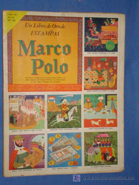 Collectable Albums: UN LIBRO DE ORO DE ESTAMPAS N&ordm; 28 * MARCO POLO * NOVARO* A&Ntilde;O 1959 *