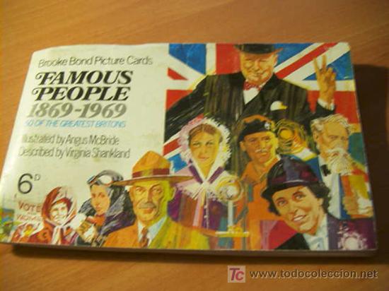 Collezionismo &Aacute;lbum: ALBUM COMPLETO GENTE FAMOSA 1869- 1969 ( FAMOUS PEOPLE) (COIB49)