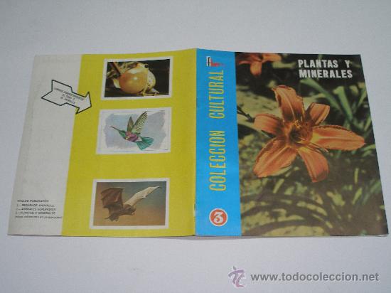 Collezionismo &Aacute;lbum: PLANTAS Y MINERALES . ALBUM COMPLETO . COLECCI&Oacute;N CULTURAL FHER . 1970 . 50 CROMOS .