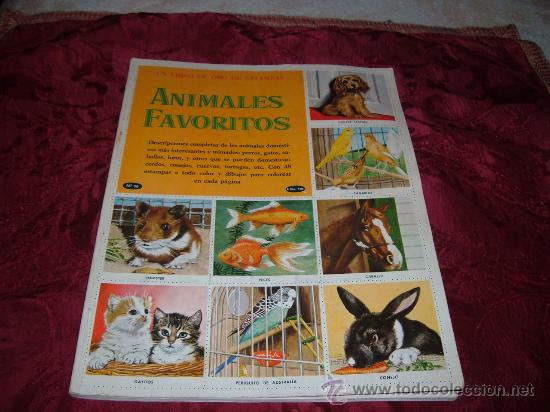 Collezionismo &Aacute;lbum: animales favoritos,editorial novaro 1963