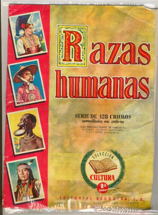 Sammeln Sammelalbum: (AL-921)ALBUM CROMOS RAZAS HUMANAS A&Ntilde;OS 50(COMPLETO)