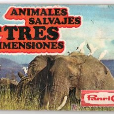 Coleccionismo Álbum: ALBUM DE CROMOS ANIMALES SALVAJES EN TRES DIMENSIONES. PANRICO. Lote 25798567