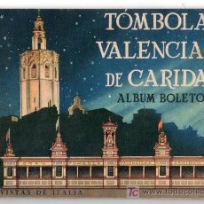 Coleccionismo Álbum: ALBUM DE CROMOS. 240 VISTAS DE ITALIA. TOMBOLA VALENCIANA DE CARIDAD. ALBUM BOLETOS. Lote 25798562