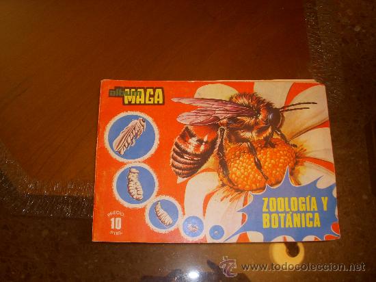 Colecionismo Caderneta: ZOOLOG&Iacute;A Y BOT&Aacute;NICA,ALBUM COMPLETO DE CROMOS,ED.MAGA