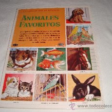 Coleccionismo Álbum: ALBUM CROMOS ANIMALES FAVORITOS NOVARO AÑOS 70
