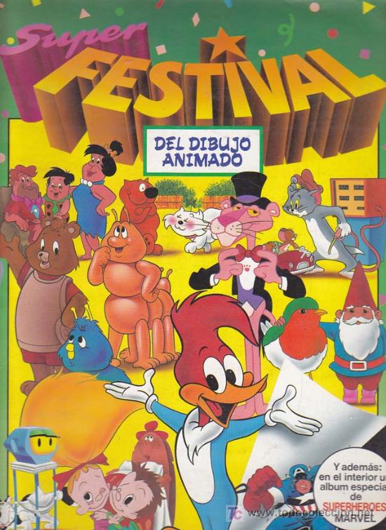 Colecionismo Caderneta: SUPER FESTIVAL DEL DIBUJO ANIMADO - Album Ediciones Este - Completo