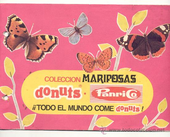 Colecionismo Caderneta: &Aacute;LBUM DE CROMOS - MARIPOSAS - DONUTS - COMPLETO - A&Ntilde;O 1971.