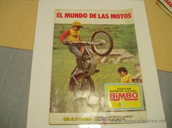 Collezionismo &Aacute;lbum: album bimbo el mundo  de las motos completo 1975