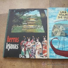 Coleccionismo Álbum: 4 ALBUMES DE CROMOS TIERRAS LEJANAS,LOS VIAJES DE ULISES, LA RUTA VIVIENTE, MARAVILLAS DEL UNIVERSO