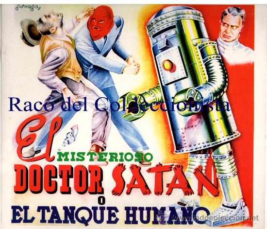 Collezionismo &Aacute;lbum: EL MISTERIOSO DOCTOR SAT&Aacute;N O EL TANQUE HUMANO: &Aacute;LBUM CROMOS EN REEDICI&Oacute;N FACSIMIL DE EDITORIAL FHER