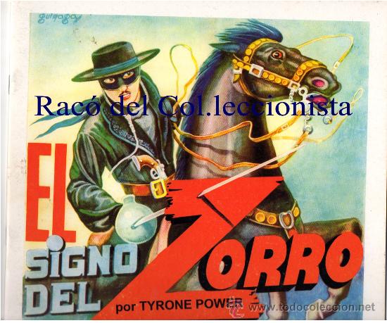 Collezionismo &Aacute;lbum: EL SIGNO DEL ZORRO POR (TYRONE POWER): &Aacute;LBUM CROMOS EN REEDICI&Oacute;N FACSIMIL DE EDIT. FHER, 162 CROMOS