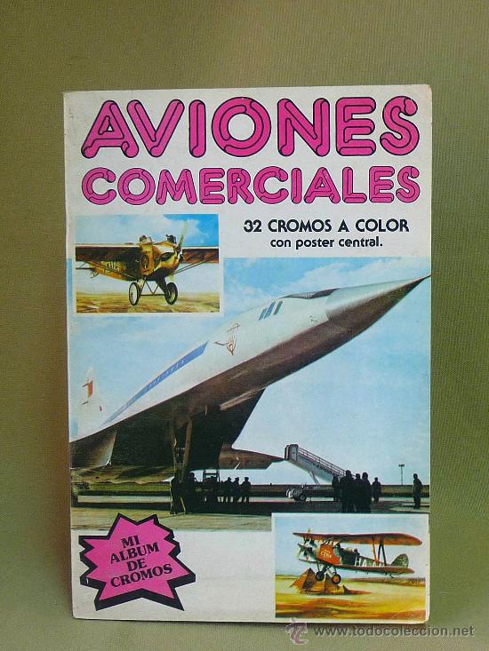 Colecionismo Caderneta: ALBUM, AVIONES COMERCIALES, EDITORIAL NUEVA SITUACION, 32 CROMOS, COMPLETO