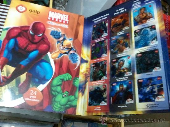 Collezionismo &Aacute;lbum: ALBUM COMPLETO SUPEHEROES MARVEL  GALP