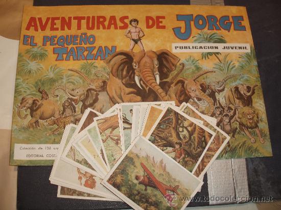 Colecionismo Caderneta: ALBUM JORGE EL PEQUE&Ntilde;O TARZAN GIGARPE NUEVO Y 102 CROMOS NUEVOS SIN PEGAR CASI COMPLETA