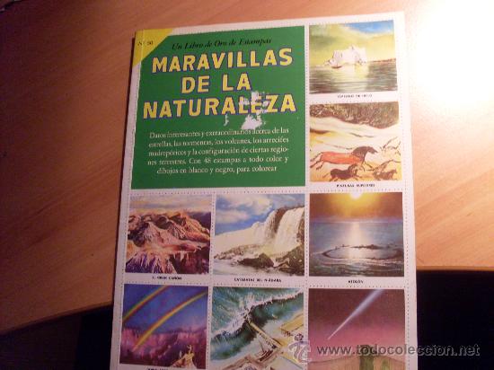 Collezionismo &Aacute;lbum: MARAVILLAS DE LA NATURALEZA . LIBRO DE ORO DE LAS ESTAMPAS N&ordm; 50 ( ALBUM NOVARO COMPETO ) (COIB81)