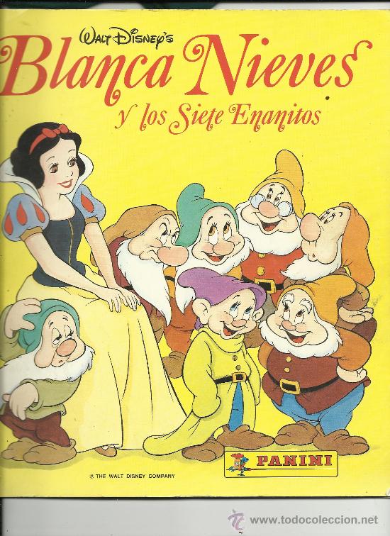 Coleccionismo &Aacute;lbum: Blancanieves y los 7 enanitos.panini.completo,