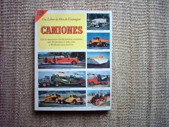 Colecionismo Caderneta: UN LIBRO DE ORO DE ESTAMPAS. N&ordm; 38. CAMIONES. 1&ordf; EDICI&Oacute;N 1961.