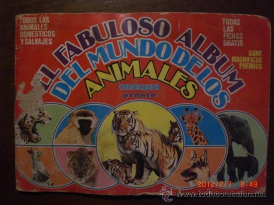 Colecionismo Caderneta: EL FABULOSO MUNDO DE LOS ANIMALES DE PRONTO