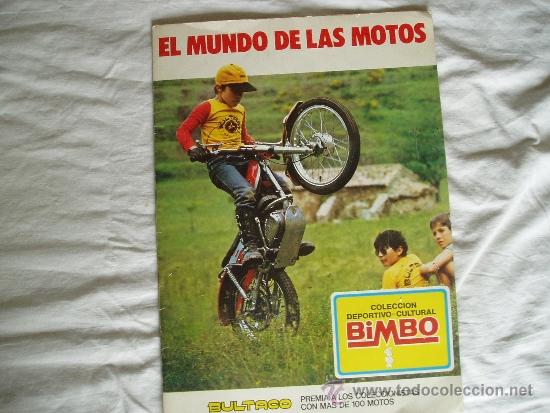 Collectable Albums: ALBUM DE CROMOS BIMBO EL MUNDO DE LAS MOTOS  COMPLETO