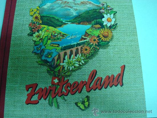 Collectable Albums: ALBUM DE SUIZA. CON FOTOGRAFIAS PEGADAS COMO SI FUERAN CROMOS. A&Ntilde;OS 50-60. IDIOMA FLAMENCO.